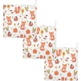 thumbnail image 7 of SKYSONIC 5 PCS Autumn Animal Pattern Baby Muslin Washcloths, Fox Hedgehog Face Towel Burp Cloths Ultrasoft Absorbent Cotton Bath Wipes Towels for Newborn Boys Girls, 7 of 7