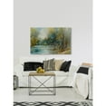 thumbnail image 3 of Large Canvas Wall Art Print - Antique Forest River Painting on Framed Canvas - 60" x 40" Wall Decor, 3 of 6