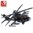 thumbnail image 1 of 2023 helicópteros de avión, modelo de avión, bloques de construcción, bombardero, ejército militar de los Estados Unidos, SWAT, policía, juguetes de construcción, 1 of 4