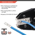 thumbnail image 3 of Herramienta de prensado HKS Ratcheting sin aislamiento AWG 20-8, 3 of 6