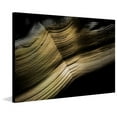 thumbnail image 3 of Marmont Hill - "Flowing Gold" Painting Art Print On Brushed Aluminum, 36.0" x 1.5", 3 of 5