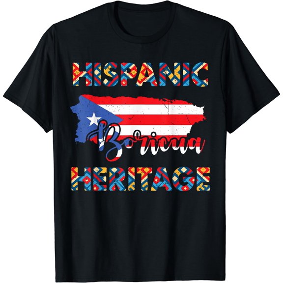 Puerto Rico Flag Shirt Boricua Hispanic Heritage Month Rican T-Shirt