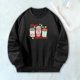 thumbnail image 4 of Sudadera de moda con cuello redondo, jersey estampado, jersey suave de moda para otoño, Tops, jersey informal para el hogar, senderismo, viajes y L, 4 of 8