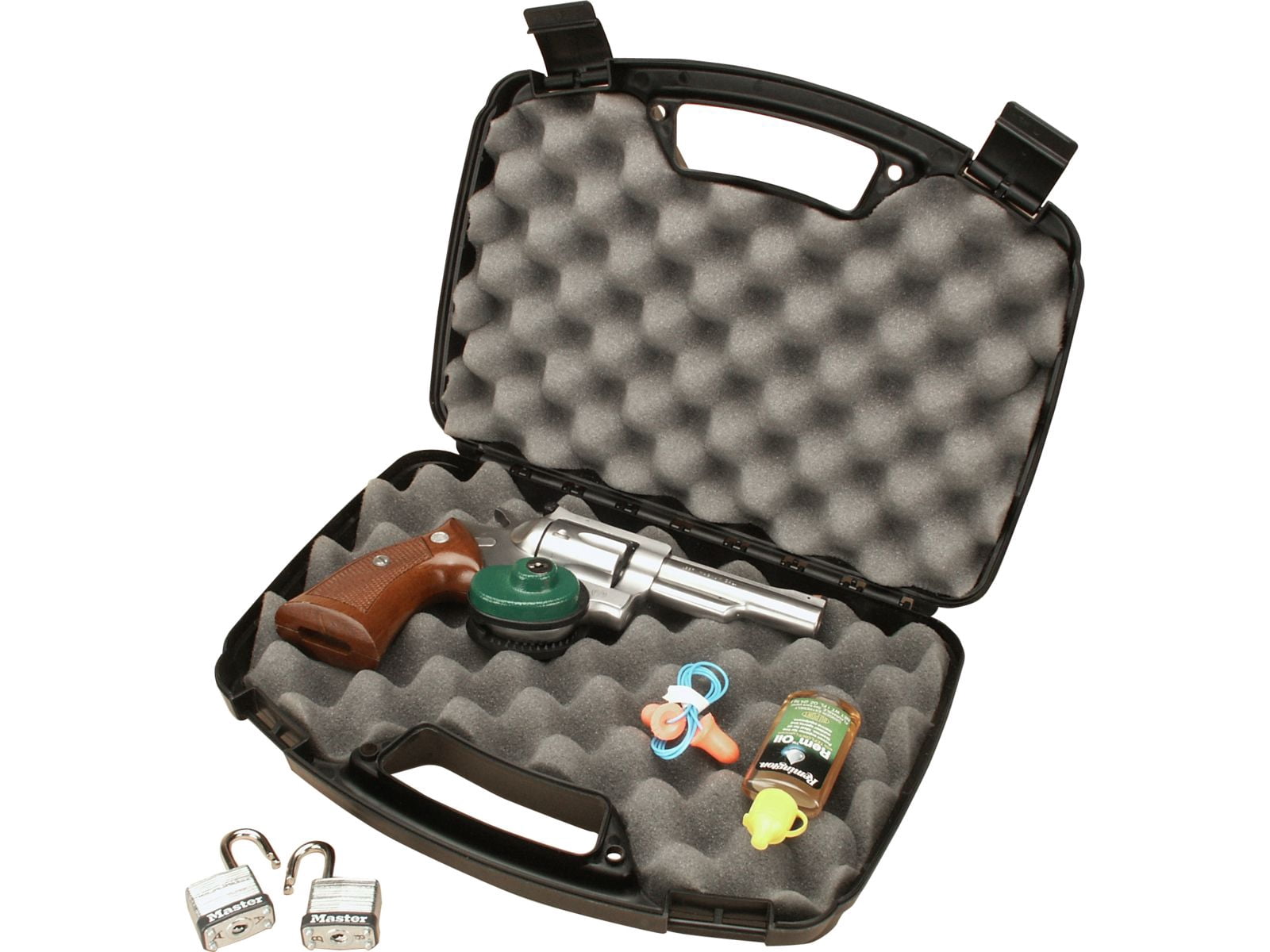 MTM Single Handgun Case for up to 6-Inch Revolver (Black)