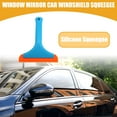 thumbnail image 2 of Unique Bargains 1 Pcs Window Mirror Car Windshield Squeegee Car Water Blade Water Wiper Shower Squeegee Silicone Blue, 2 of 6
