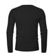 thumbnail image 4 of pstuiky hombres de manga larga, Suéter deportivo informal de color liso con cuello redondo y botones para hombre, blusa de manga larga con cuello redondo tops de invierno para hombre xl, 4 of 6