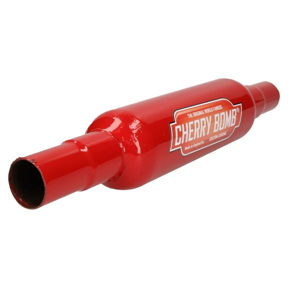 Small Cherry Bomb Performance Exhaust Mid Centre Tail Pipe 3" Body Inline Back