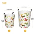 thumbnail image 3 of Balery Chickens A Cesta de ropa redonda con asas, impermeable, independiente, para ropa, juguetes, dormitorio y familia-Small, 3 of 6