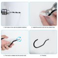 thumbnail image 4 of HLONK 4pcs Heavy Duty Bike Hooks  Mount Wall Bicycle Storage Rack Ceiling Hook, 4 of 5