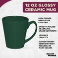 thumbnail image 3 of Glossy Ceramic Latte Coffee Mug 12 oz. Set of 10, Bulk Pack - Perfect for Tea, Espresso, Cappuccino, Hot Cocoa - Green, 3 of 5