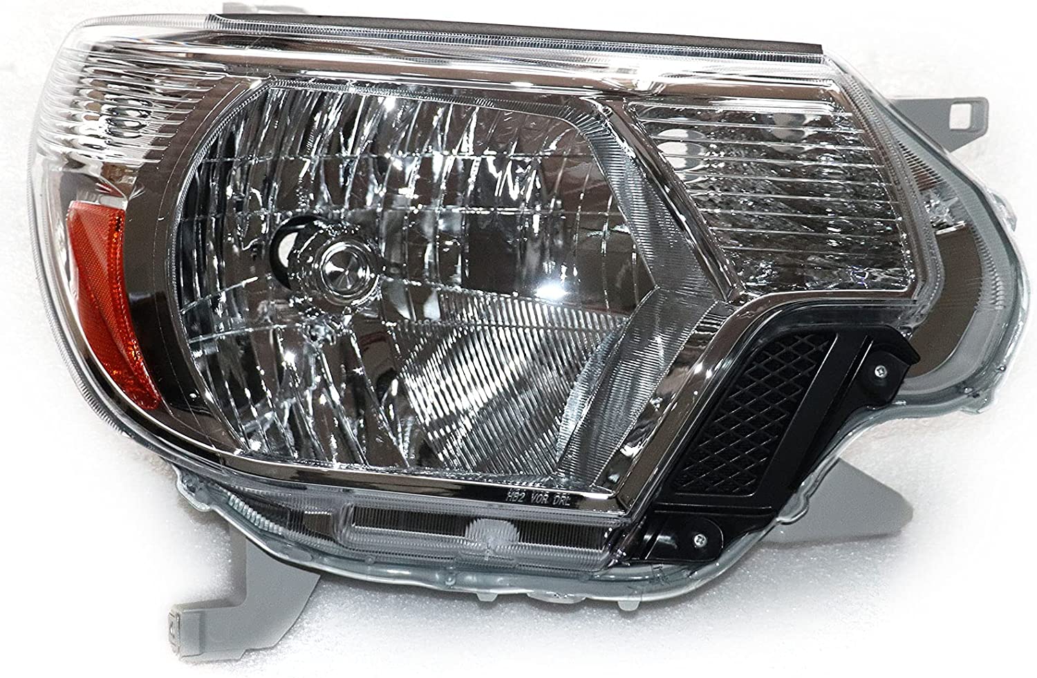 SHZICMY Headlights Assembly Chrome Housing Amber Corner Headlight Head