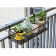 Flower Pot Stand Rack Deck Rail Flowerpot Railing Shelf Balcony Rail