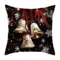 thumbnail image 2 of Christmas Pillow Cover Holiday Decoration Linen Throw Pillow Case for Sofa Couch Bed Living Room Seasonal Home Decor Festive Accent, 2 of 6