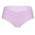 thumbnail image 2 of HUPOM Matching Underwear Underwear For Women In Clothing Period Leisure Tie Drop Waist Purple M, 2 of 5