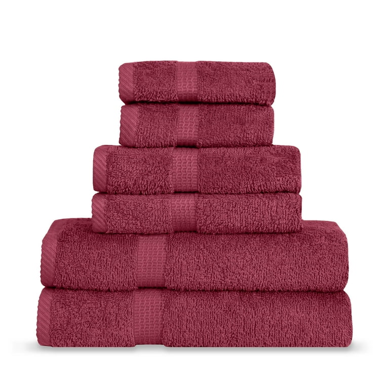 Utopia Towels 8-Piece Premium Towel Set, 2 Bath Towels, 2 Hand Towels, and 4 Wash Cloths, 600 GSM 100% Ring Spun Cotton Highly Absorbent Towels for