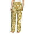 thumbnail image 3 of Uemuo Mermaid Fish Scale Pattern Women's Wide Leg Palazzo Lounge Pants with Pockets Light Weight Loose Comfy Casual Pajama Pants-X-Large, 3 of 9