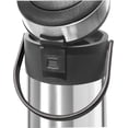 thumbnail image 2 of OGGI Airking 102oz Stainless Steel Thermal Coffee Carafe Vacuum Insulated Beverage Dispenser with Lever Pump for Home Office Catering, 2 of 7