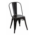 thumbnail image 2 of Metallic Chic Industrial Dining Chair, Blue, Set of 4, 2 of 2