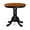 Black, variant on East West Furniture Eden Round Rubber Wood Dining Table in Black/Cherry