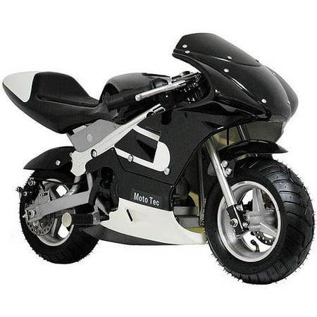 MotoTec Gas Pocket Bike, Black