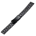 thumbnail image 1 of 24MM Stainless Steel Watch Strap Solid Metal Watch Band Wristband Replacement Compatible for SUUNTO (Black), 1 of 8
