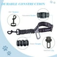 thumbnail image 5 of Paquete de 2 cinturones de seguridad ajustables PUEENOD para perros de nailon con amortiguador elástico reflectante y duradero, 5 of 5