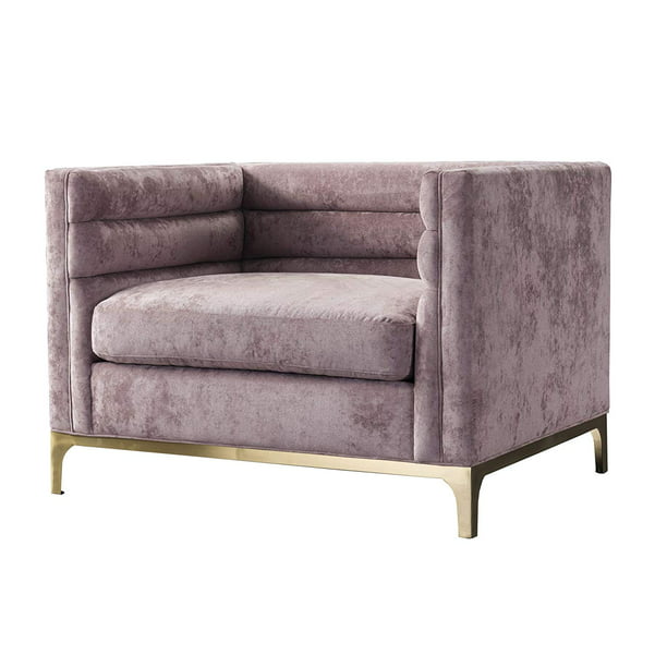 Acanva Luxury Modern Tufted Velvet Down, Down Filled Armchair