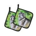 thumbnail image 1 of Carolines Treasures BB9812PTHD Alaskan Malamute St Patricks Paire de Porte-Casseroles, 1 of 1