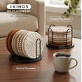 thumbnail image 6 of Coasters Set of 8 for Drinks, 4 Inch Large Coasters for Coffee Table, Tabletop Protection for Hot & Cold Drinks, Versatile Coasters for Home Decor, Non-Slip & Easy to Clean, Coffee, 6 of 6