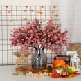 thumbnail image 3 of 6 Pcs Faux Flower Fake Babys Breath Flower Bulk Artificial Gypsophila Bouquet Silk Floral for Home Kitchen Bedroom Festival Wedding Xmas Party Decor (Orange), 3 of 4