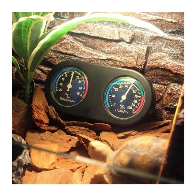 Hygrothermograph Reptile Hygrometer Mini Analog Temperature Humidity Meter Round Shape Thermometer ,Fast Response
