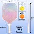 thumbnail image 4 of Pickleball Paddles Set Of 2, Fiberglass Surface, Love Romantic Valentine Print, 4 Balls & Bag, 4 of 5