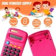 thumbnail image 4 of 24 calculadoras básicas para estudiantes, calculadoras pequeñas de bolsillo, mini calculadoras portátiles de doble potencia., 4 of 4