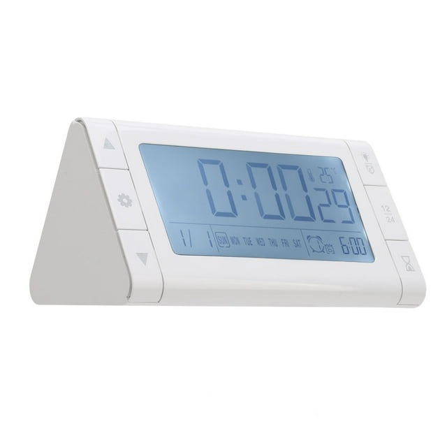 Reloj Despertador Digital, 3 Configuraciones De Alarma Reloj Despertador Digital LED Fácil De Usar Pantalla Multifunción Para Oficina