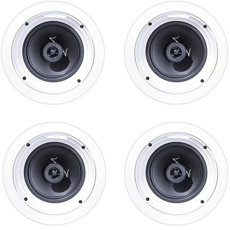 Klipsch 1007209 R-1650-C In-Ceiling Speaker - White (4-Pack)