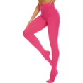 thumbnail image 1 of HSHDLDF Women's 80 Denier Tights Soft Opaque Solid Color Footed Pantyhose, 1 of 7
