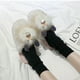 thumbnail image 1 of Pantuflas de felpa con punta abierta para mujer Wmkox8yii hj789, 1 of 6