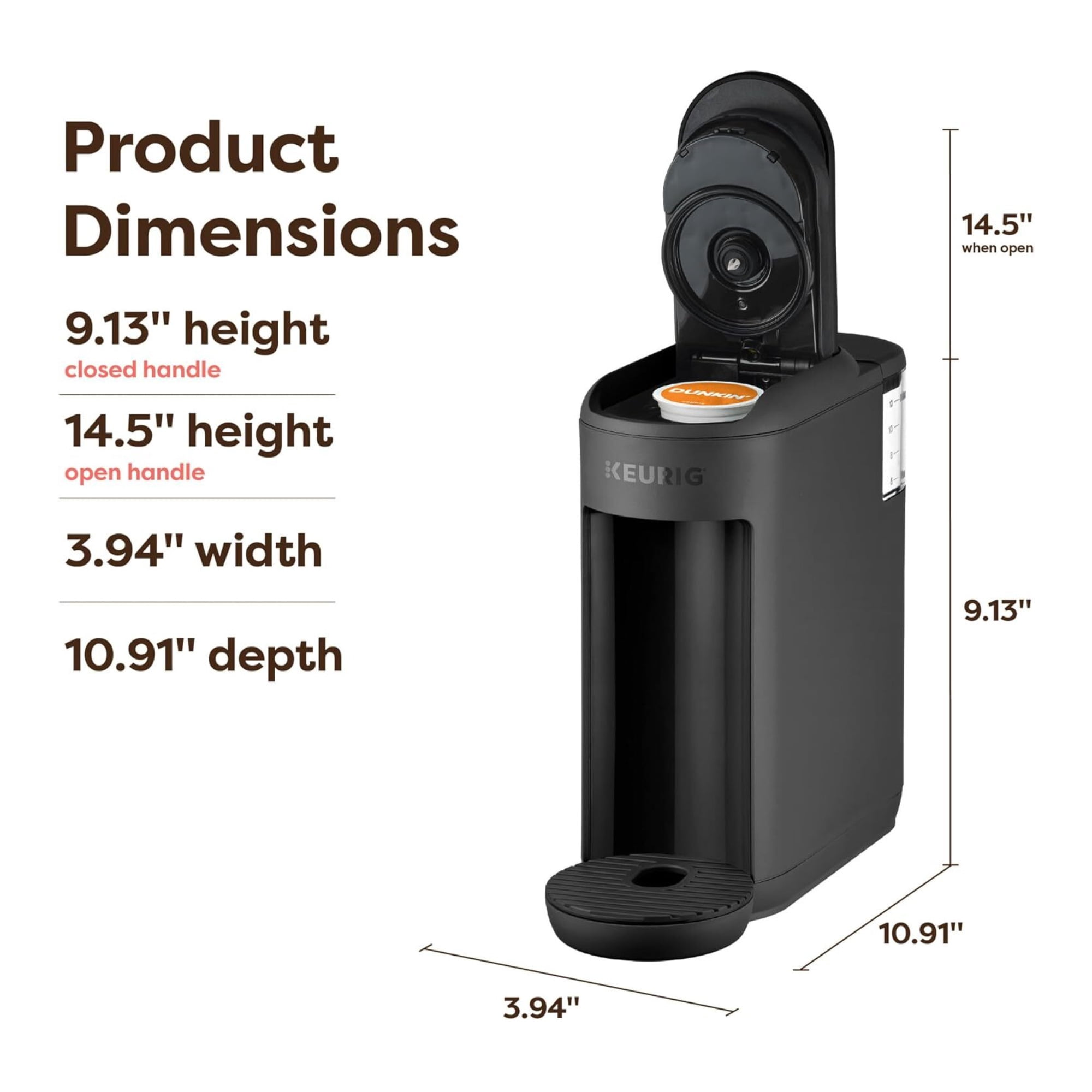 Restored Keurig K-Mini Mate Single Serve K-Cup Pod Compact Portable Coffee Maker, Black (Refurbished)