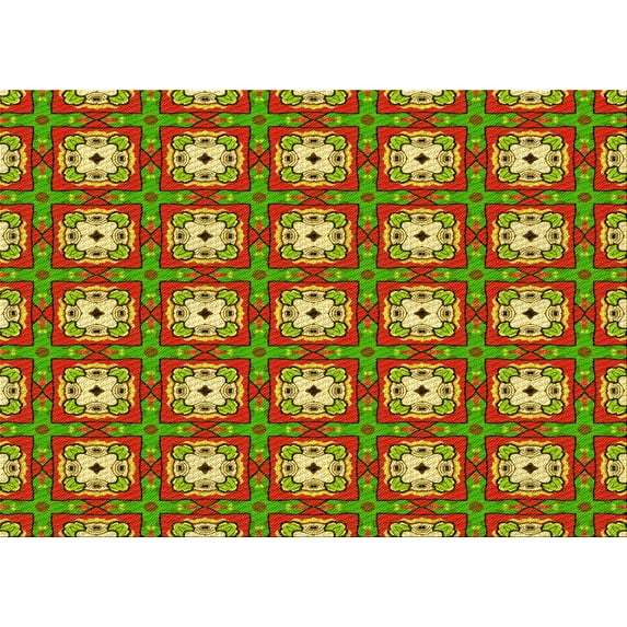 Ahgly Company Indoor Rectangle Patterned Hummingbird Green Area Rugs, 6' x 9'