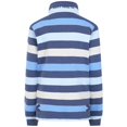 thumbnail image 3 of Lazy Jacks Womens Striped Button Neck Sweatshirt, 3 of 4