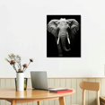 thumbnail image 2 of Chilfamy Canvas Wall Art Fall Decor Black and White African Animal Picture 16x20in 16x20in, 2 of 3