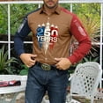 thumbnail image 4 of Mens 250th Anniversary USA Shirt Button Down 4th of July Shirts Long Sleeve Patriotic American Flag Tops, 4 of 4