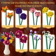 thumbnail image 4 of Kit de bloques de construcción ramo de flores KOJAYHOL de 933 piezas, 4 of 6
