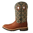 thumbnail image 3 of TWISTED X Men's 12in Western Work Boots, Color: Mocha & Slate, Size: 11.5, Width: D, 3 of 5