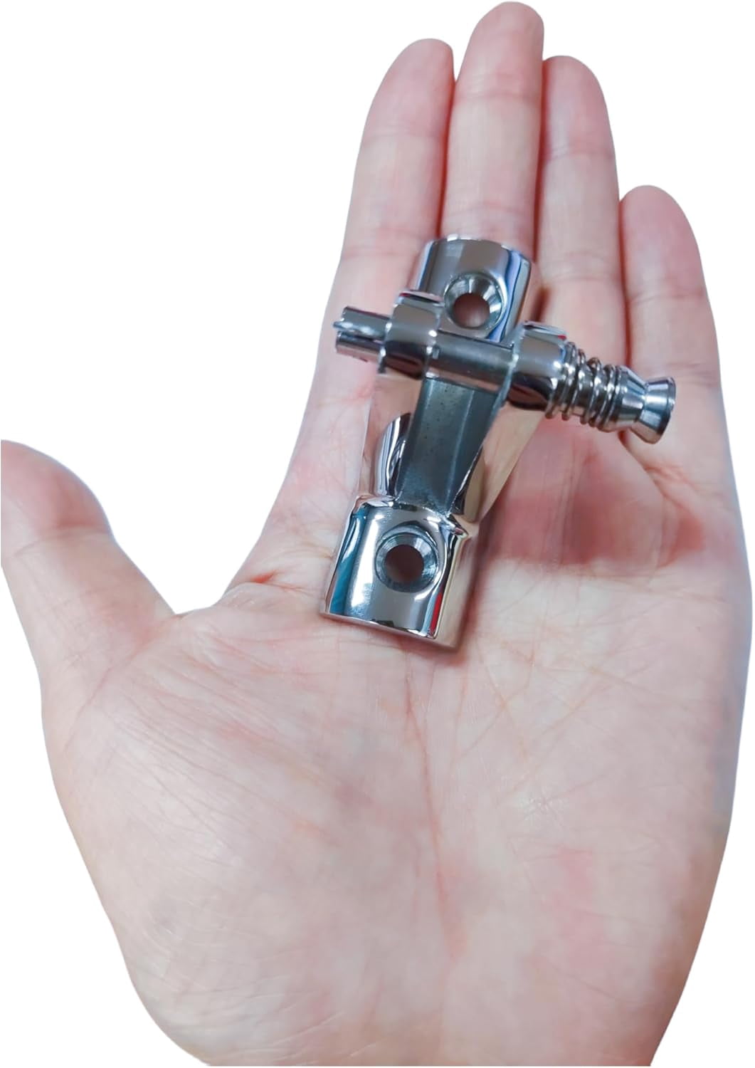 ABPETE 316 stainless steel hinges, Stainless Steel 316 Pair of Bimini Top Deck Hinge ,90°Fitting Concave Base Hardware with Quick Release Pin with Fasteners