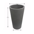 thumbnail image 3 of Algreen Crete 30" Self-Watering Planter, Tall, Warm Grey Resin, 3 of 9