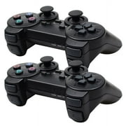 2-Pack 2.4G Wireless Controller Gamepad Dual Vibration Compatible For Playstation 2 PS2