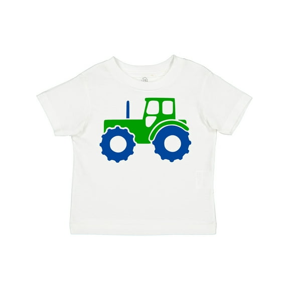 Inktastic Cute Green Tractor Boys or Girls Toddler T-Shirt