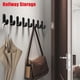 thumbnail image 2 of Organizador de pared multiusos, gancho para colgar llaves detrás de la puerta, gancho para colgar ropa, bata de baño, toallero, estante de cocina, gancho para estante, azul, 2 piezas, 2 of 5
