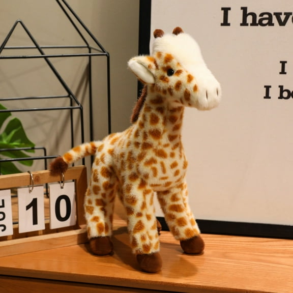 Lifelike Giraffe Stuffed Animal-Super Soft Giraffe Plush Toy Doll Cute Baby Bath Gift for Kid-9.8''